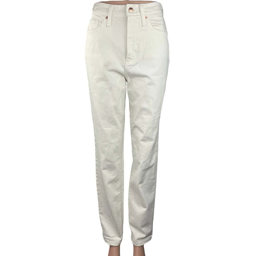 Universal Thread White 90s Vintage Straight High Rise Stretch Denim Jeans Size 0